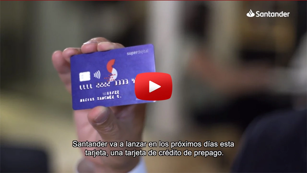 Santander lanzará una tarjeta prepaga para avanzar en pagos digitales