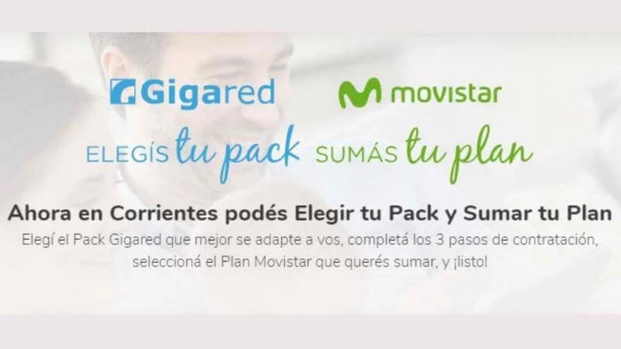 De la mano de Movistar, Gigared lanza nuevos paquetes de ofertas en cuádruple play