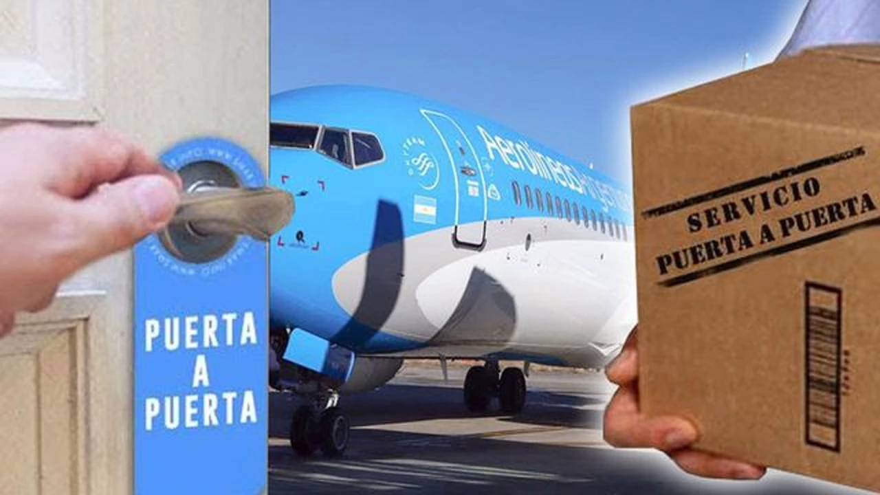 Aerolíneas Argentinas lanza el puerta a puerta doméstico: las entregas son el mismo día y gestionás todo por celular