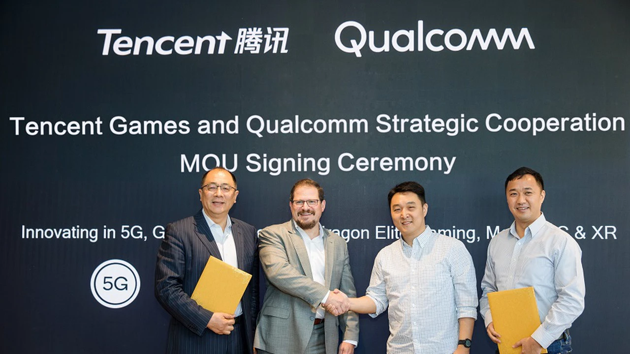 Qualcomm y Tencent cierran un acuerdo inédito para potenciar el desarrollo de entretenimiento móvil