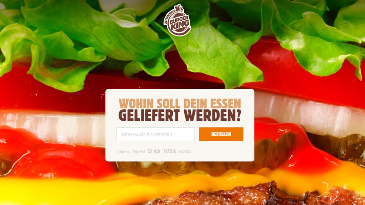 Burger King acepta monedas digitales: se podrá abonar el delivery con Bitcoin desde la web o la app