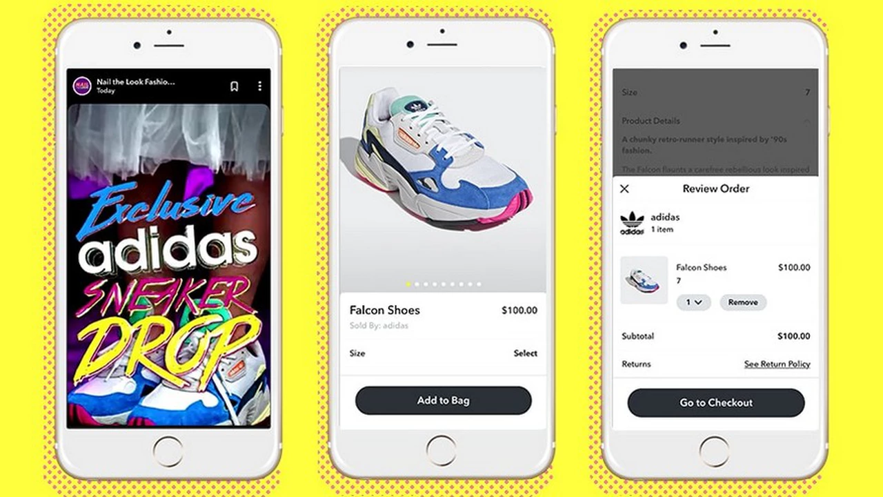 Adidas se adelanta a la competencia en Snapchat: es la primera en vender zapatillas en la aplicación