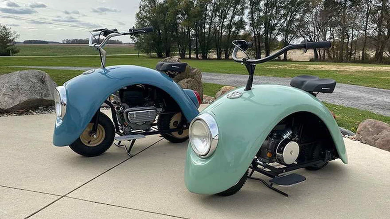 Volkspod: el arte de transformar un Volkswagen Beetle en una mini-moto