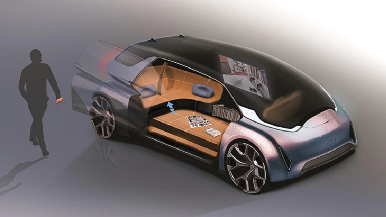 Totalmente eléctricos, sin conductor y con color "intercambiable": así serán los autos en 2050