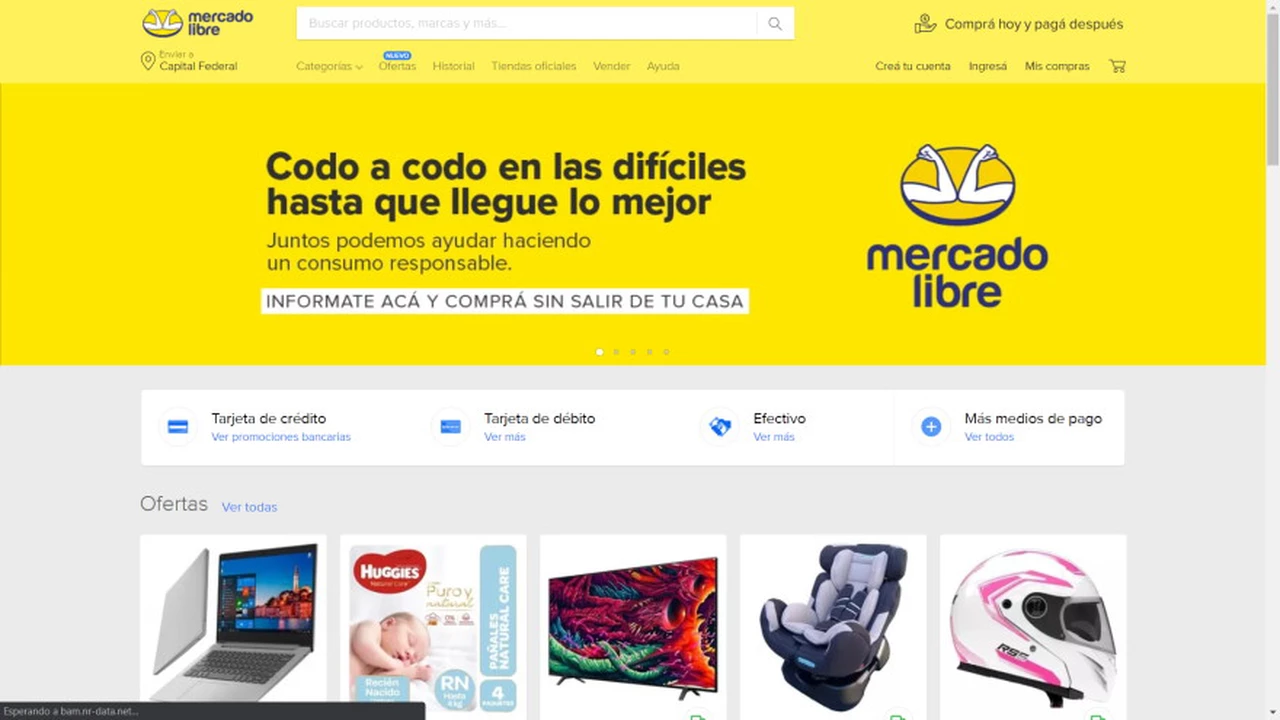 Mercado Libre se suma a la campaña por el coronavirus: cambia su logo y ofrece descuentos con pago QR