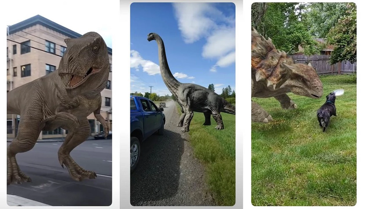 La nueva y curiosa función de Google: cómo tenés que hacer para ver dinosaurios a tamaño real en tu living