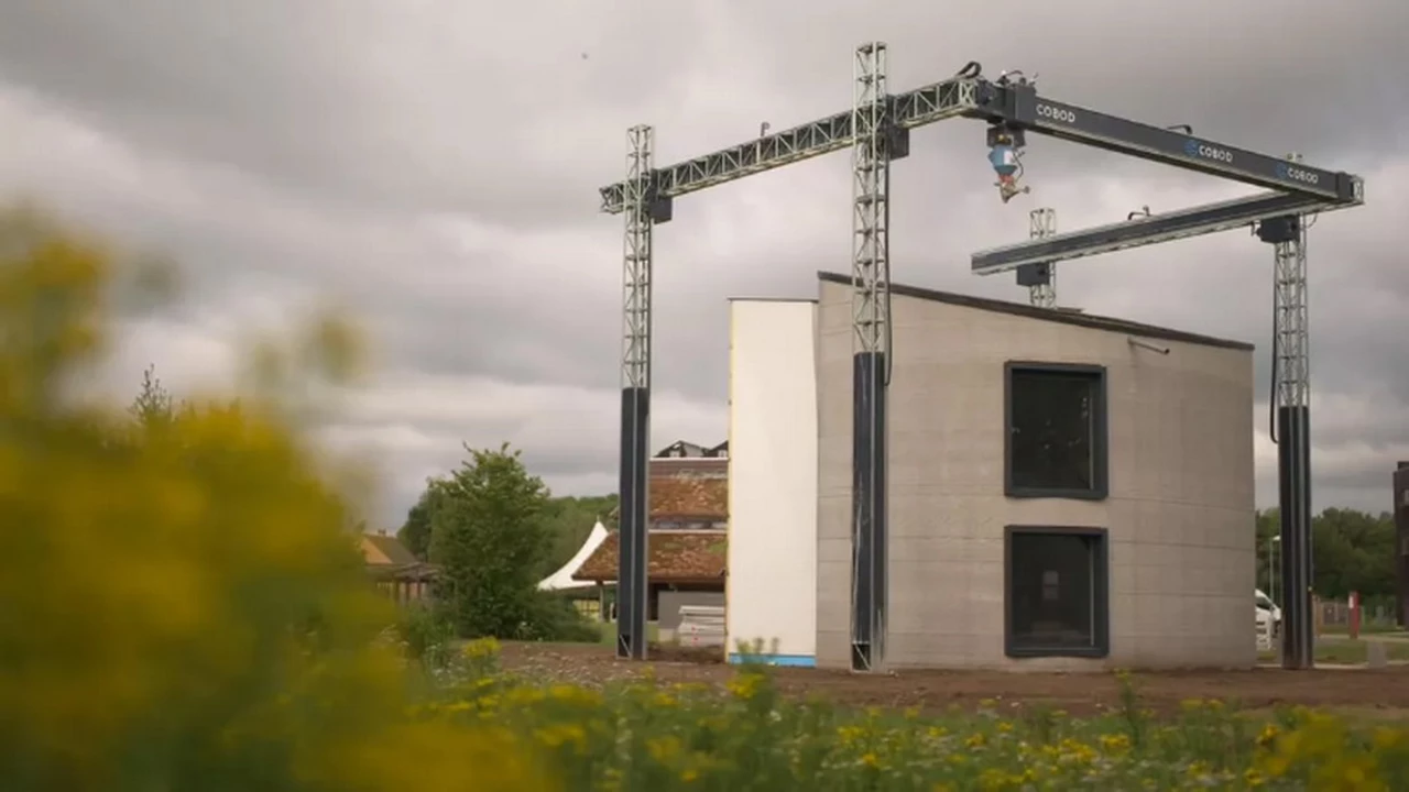 Asombroso: una casa de dos pisos fue impresa en 3D con cemento en sólo 15 días
