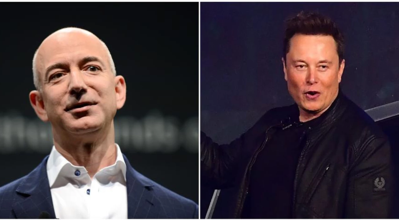 u$s 44.000 millones menos: por qué a Bezos y Musk se les "evaporó" tanto dinero en un solo día