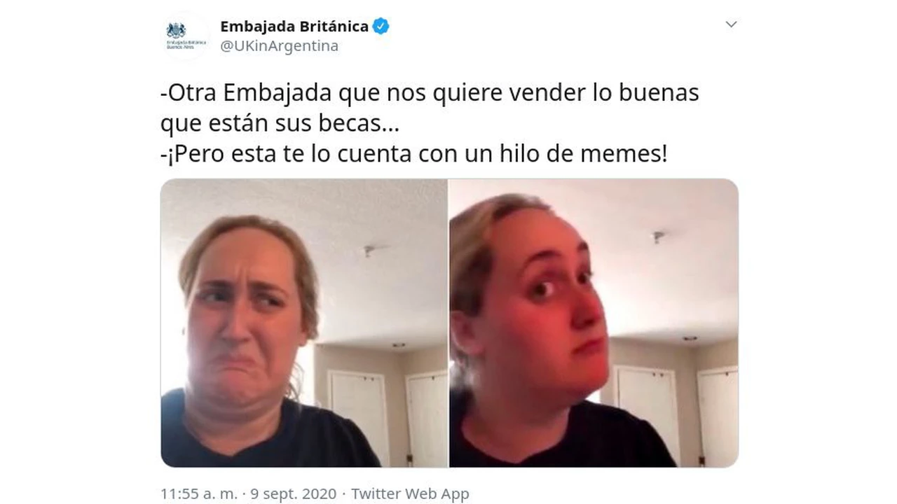 Una embajada usó memes para promocionar sus becas en Argentina y le respondieron con más memes