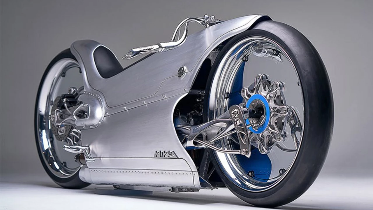 Una mirada al futuro: está increíble recreación de una moto clásica utiliza piezas de titanio impresas en 3D