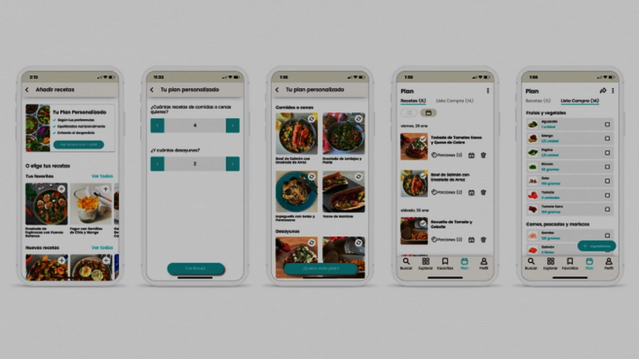 Olvidate de planificar las comidas: esta app lo hace por vos, y en forma balanceada