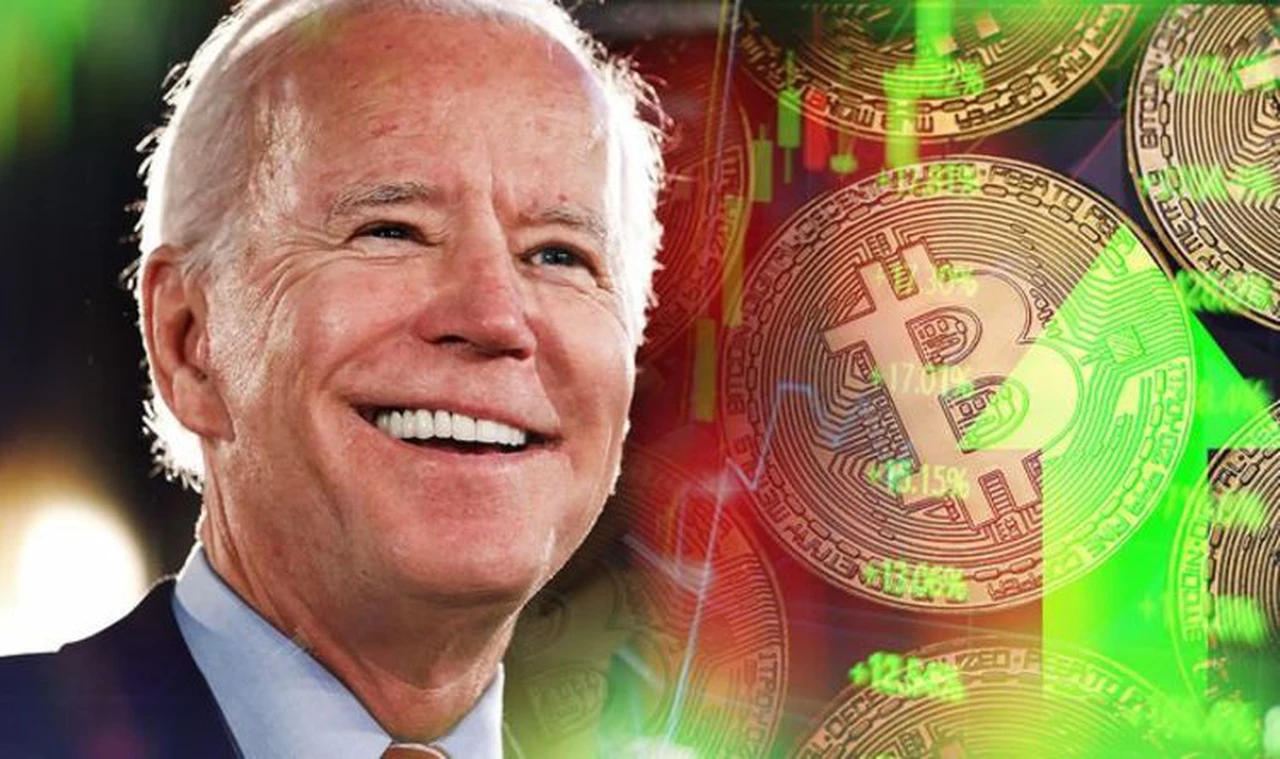 Una foto de Biden con ojos láser generó todo tipo de especulaciones en el mundo de las criptomonedas