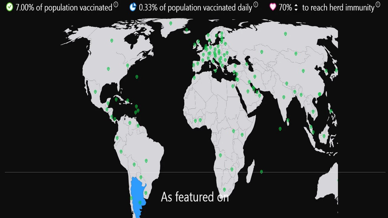 ¿Y a Argentina cómo le va?: mapa interactivo predice los días para volver a la normalidad post-pandemia