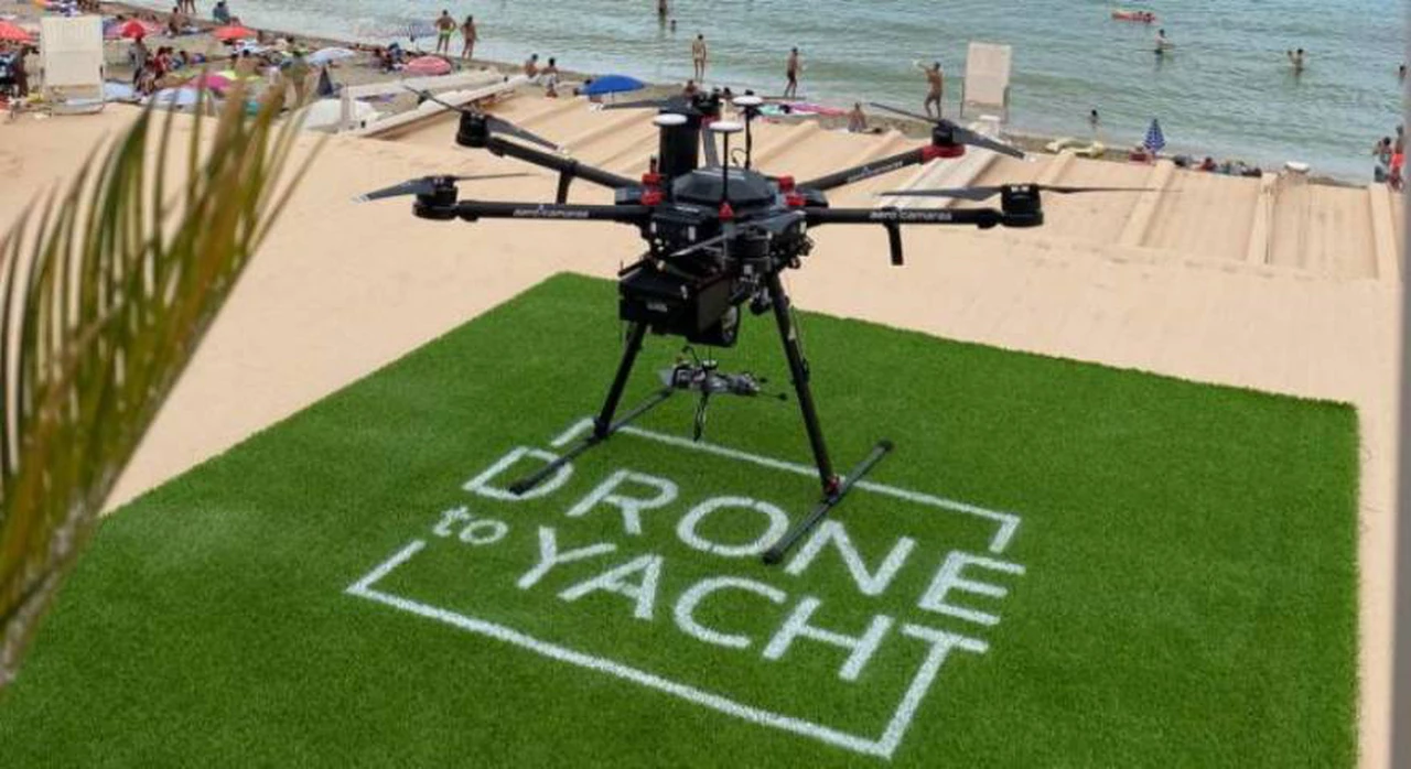 Delivery de "alto vuelo": cómo funciona el "Rappi de los drones" que reparte comida a yates