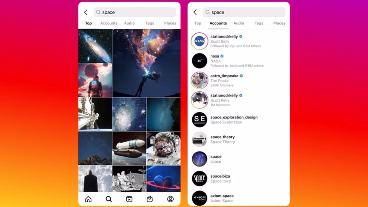Instagram prepara una nueva herramienta para que puedas "encontrar todo lo que buscás"