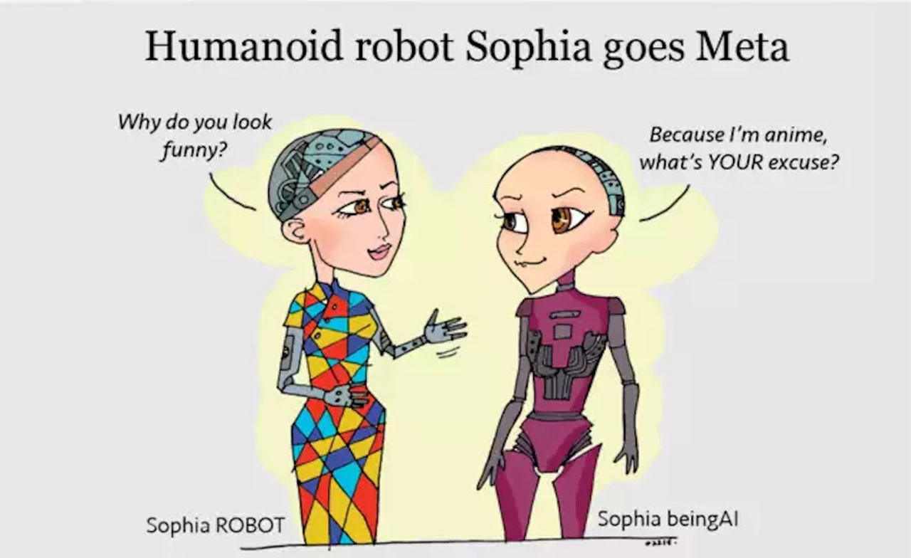 Mirá cómo el robot inteligente Sophia entra al metaverso convertido en NFT interactivo