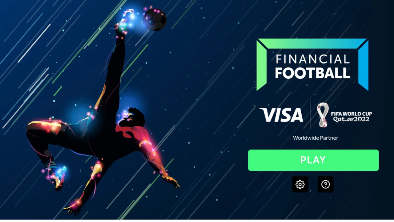 Visa lanzó un videojuego de fútbol que enseña a alcanzar metas financieras