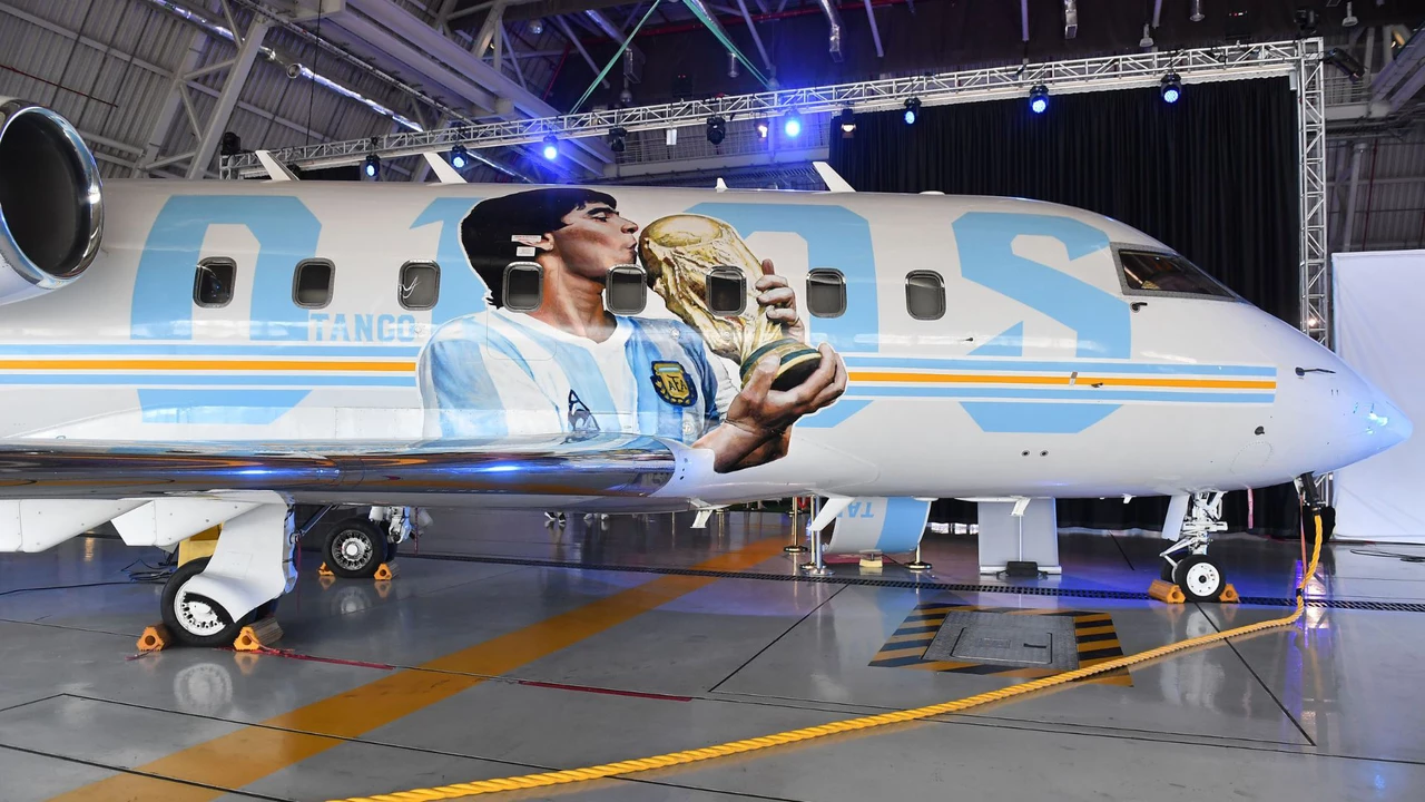 Maradona se hace presente en el Mundial Qatar 2022 para alentar a la Selección
