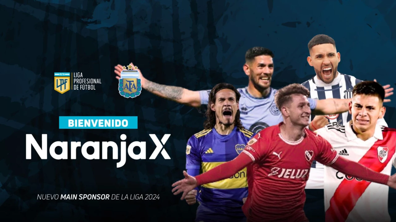 Naranja X es el nuevo main sponsor de la Liga Profesional de Fútbol: qué ofrecerá a sus clientes