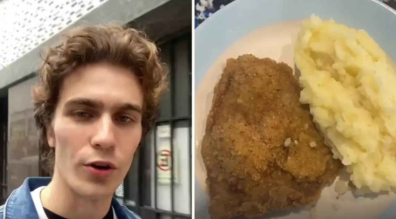 Fue a un restaurante en Recoleta y quedó sorprendido por el precio de una milanesa con puré