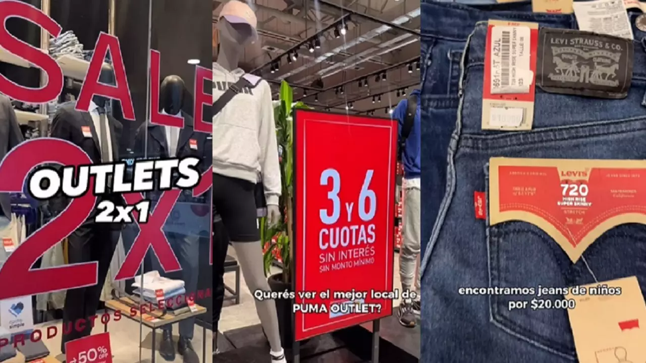 Recorren outlet con las mejores ofertas en zapatillas, jeans y buzos: todo de primera marca y descuentos