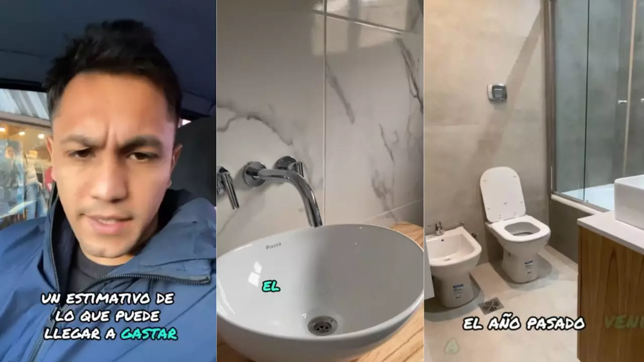 Reveló cuántos dólares cuesta renovar el baño completo en julio