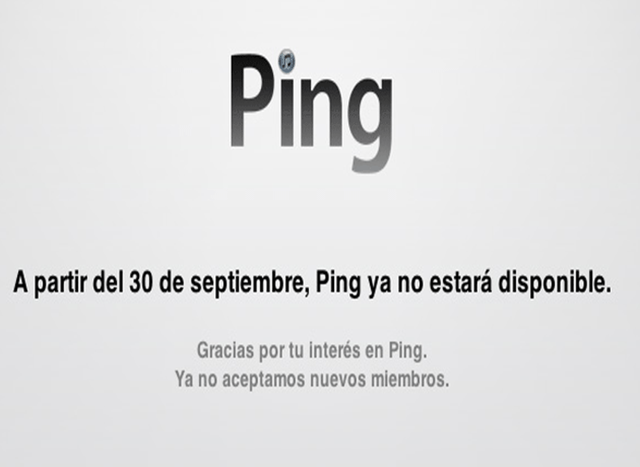 La fallida red social de Apple "Ping" ya tiene fecha de vencimiento: 30 de septiembre