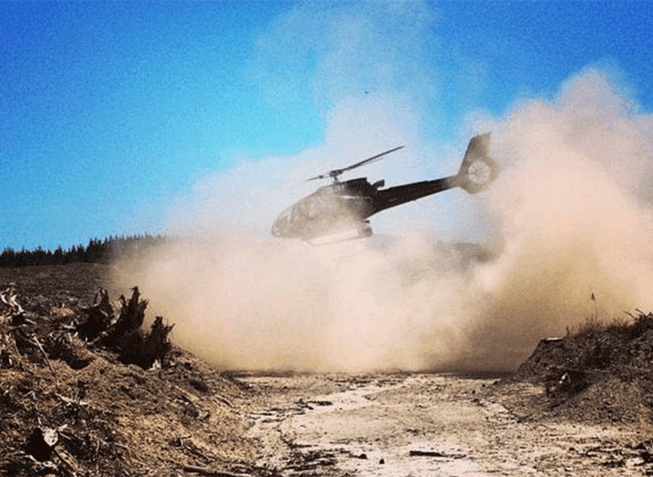 Kim Dotcom estuvo a punto de estrellarse con un helicóptero