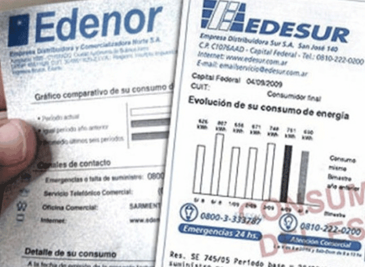 Enargas prohibió a las eléctricas sumar impuestos a las boletas
