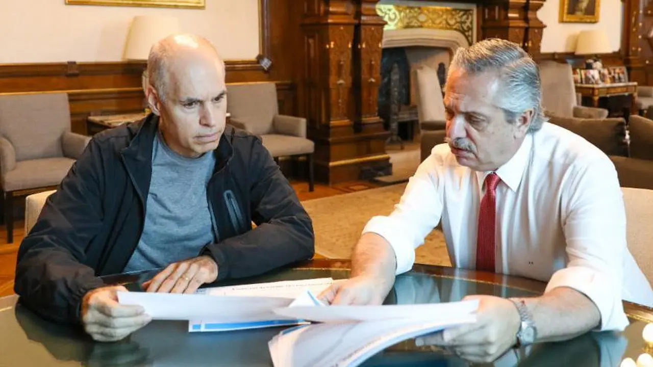 El Presidente se reunión con Rodríguez Larreta para analizar la flexibilización de la cuarentena en la Ciudad