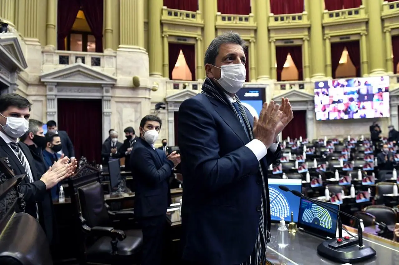 Sergio Massa, otra figura relevante con juego propio en el Congreso.