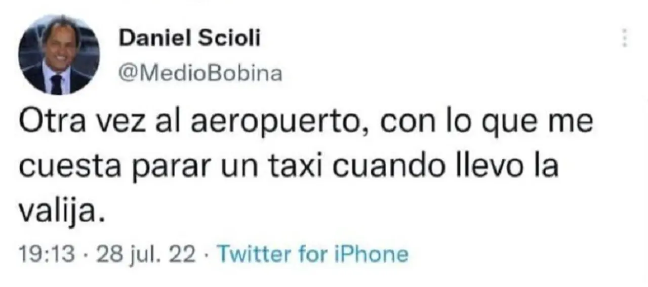 Scioli fue foco de uno de los memes más virales debido a su vuelta a Brasil como embajador.