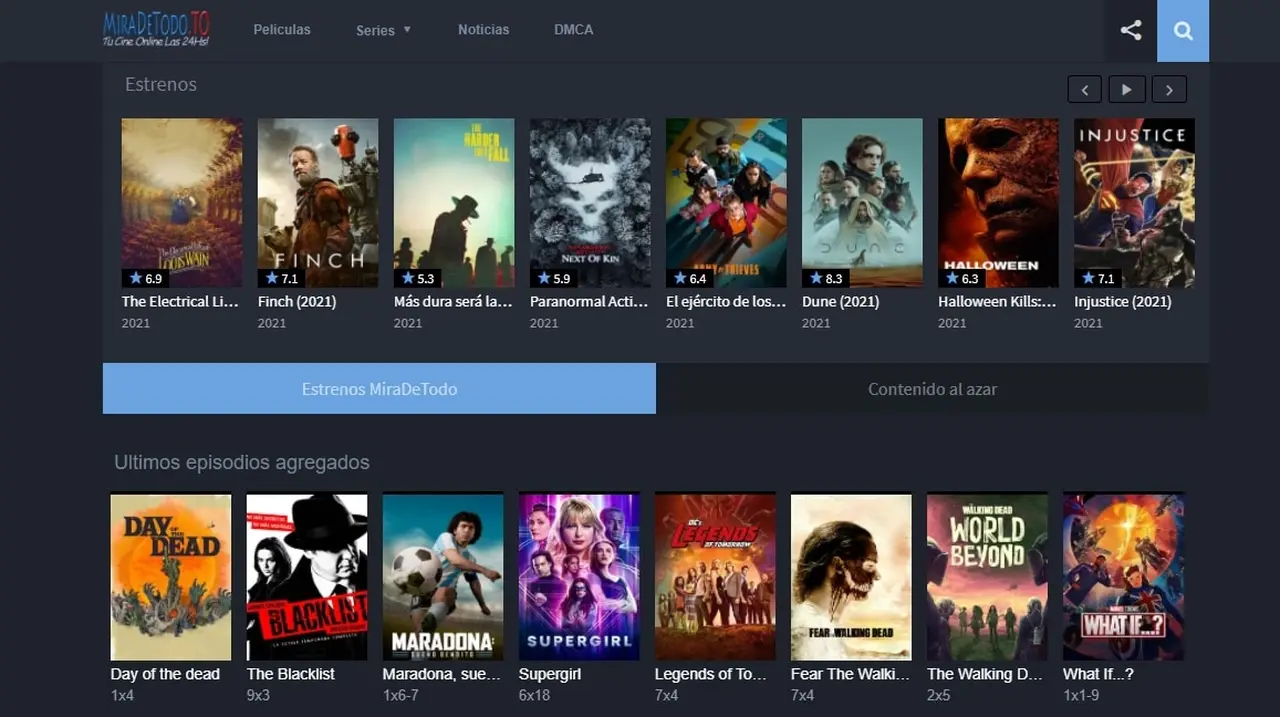 Miradetodo.net es una página para ver películas gratis libre de spam.