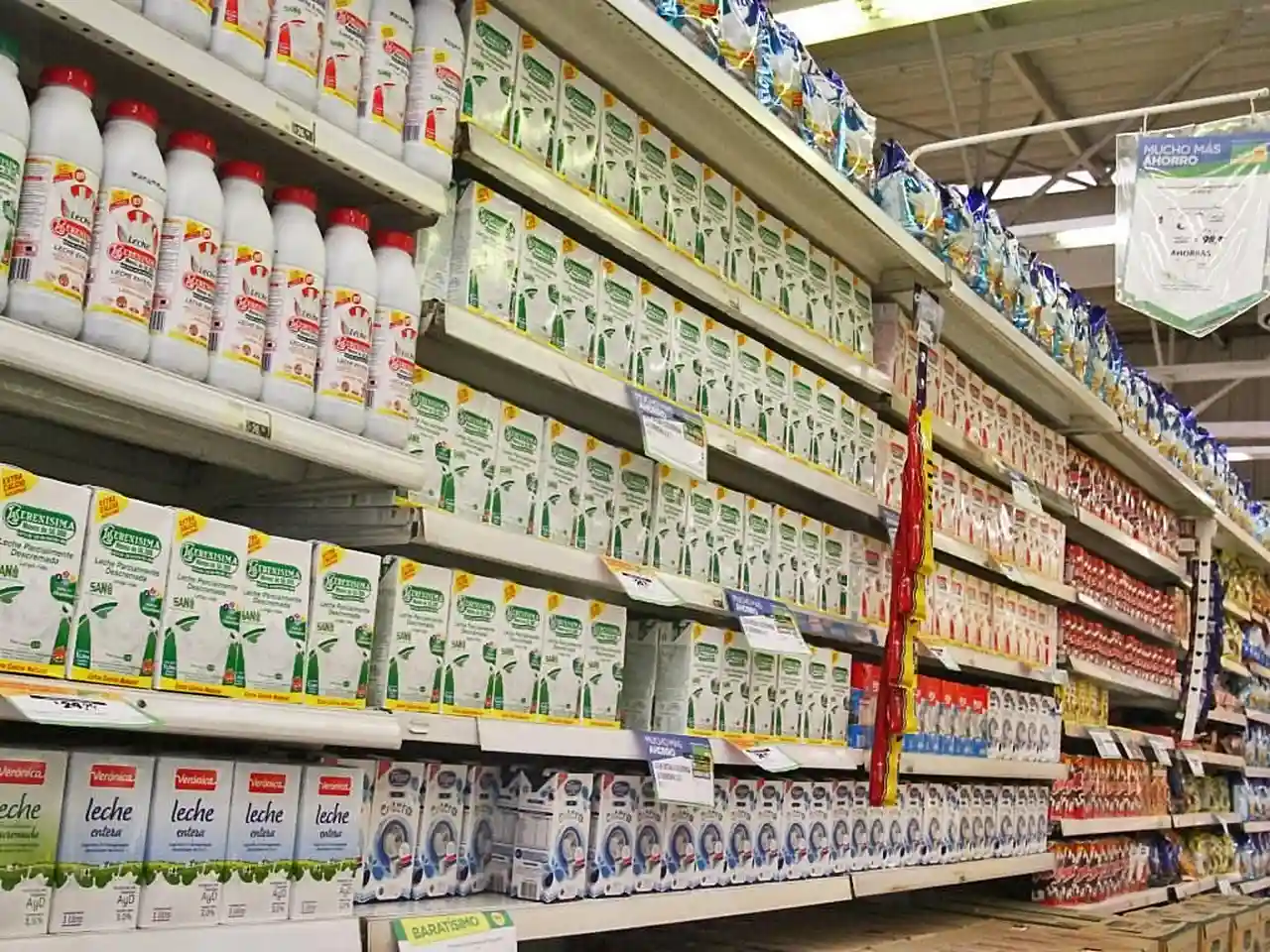 El precio promedio de los lácteos aumentó un 1,2% 