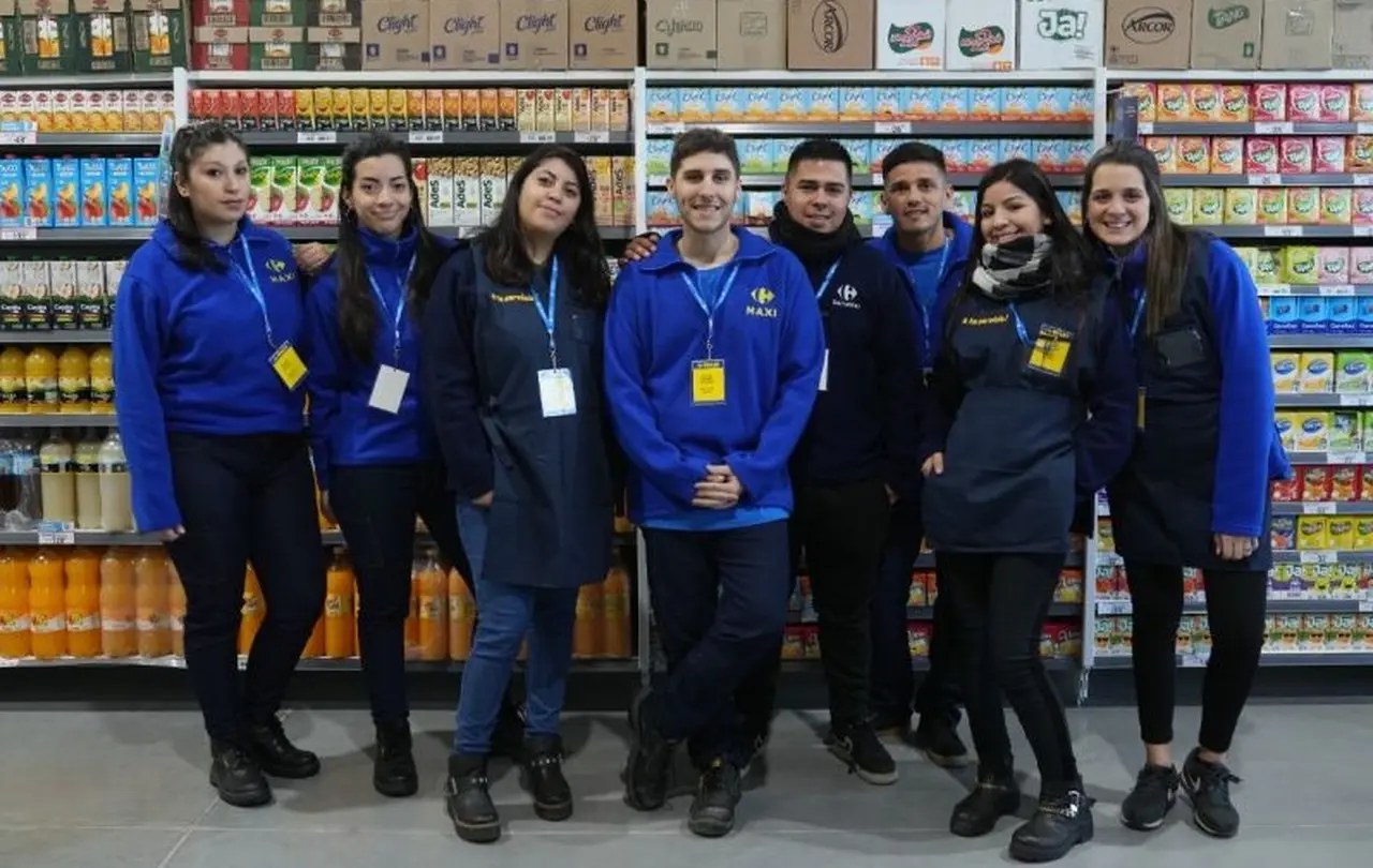 Empleados de supermercado Carrefour