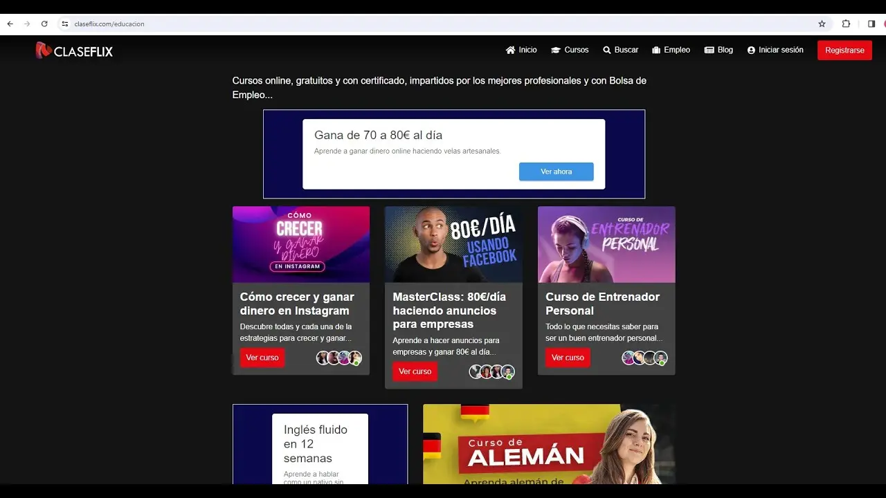 Claseflix tiene cursos gratuitos con la posibilidad de obtener un certificado