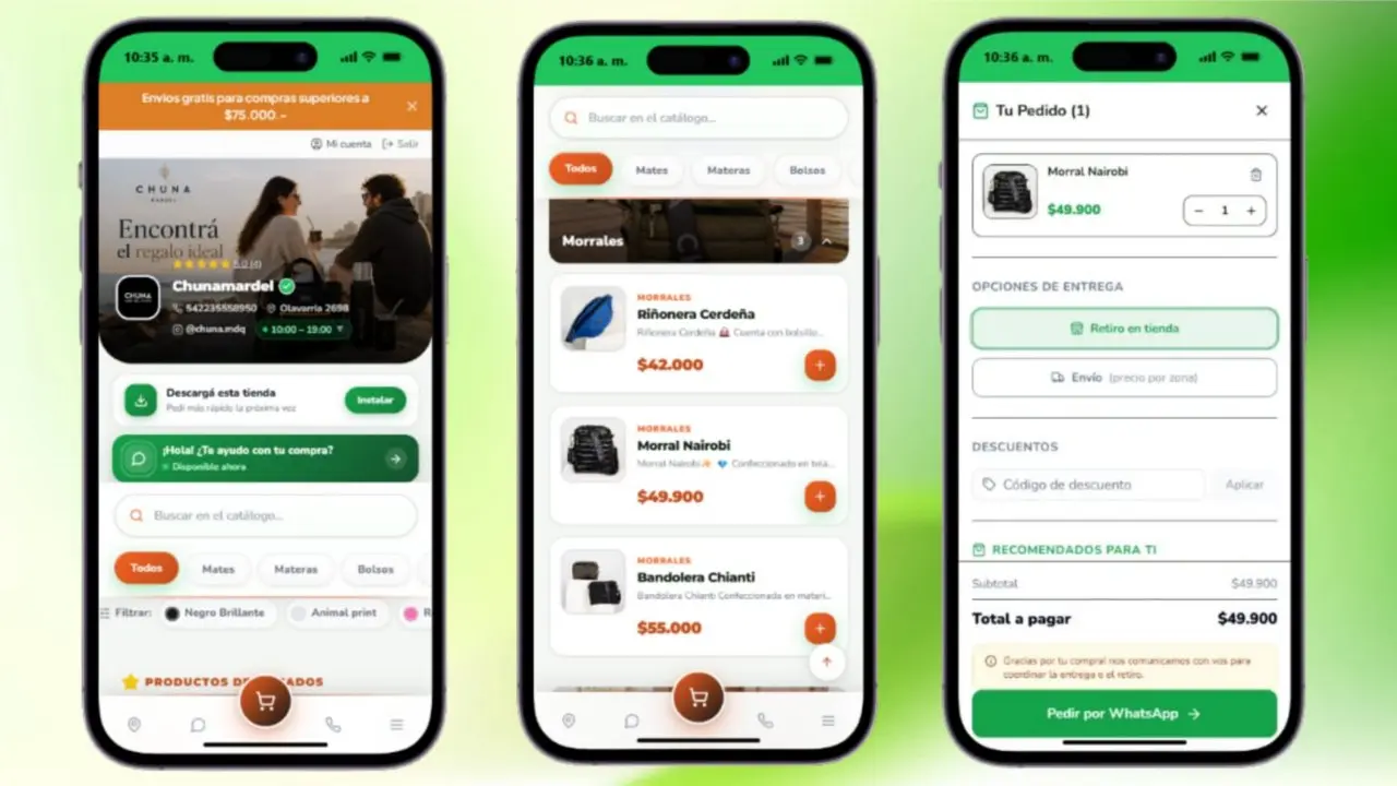 La tienda online creada con Changuito (Gentileza Chaguito)