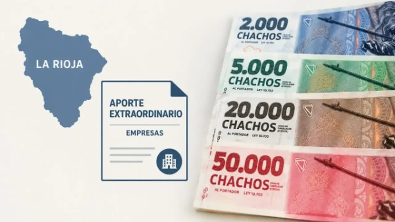 Mapa de La Rioja, documento del Aprte Solidario y foto de los Chachos