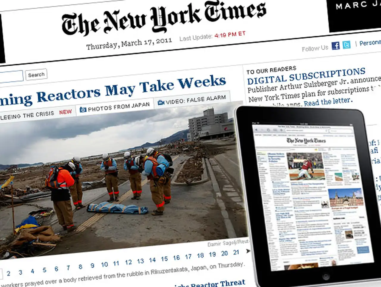 The New York Times comenzará a cobrar el acceso a su edición online