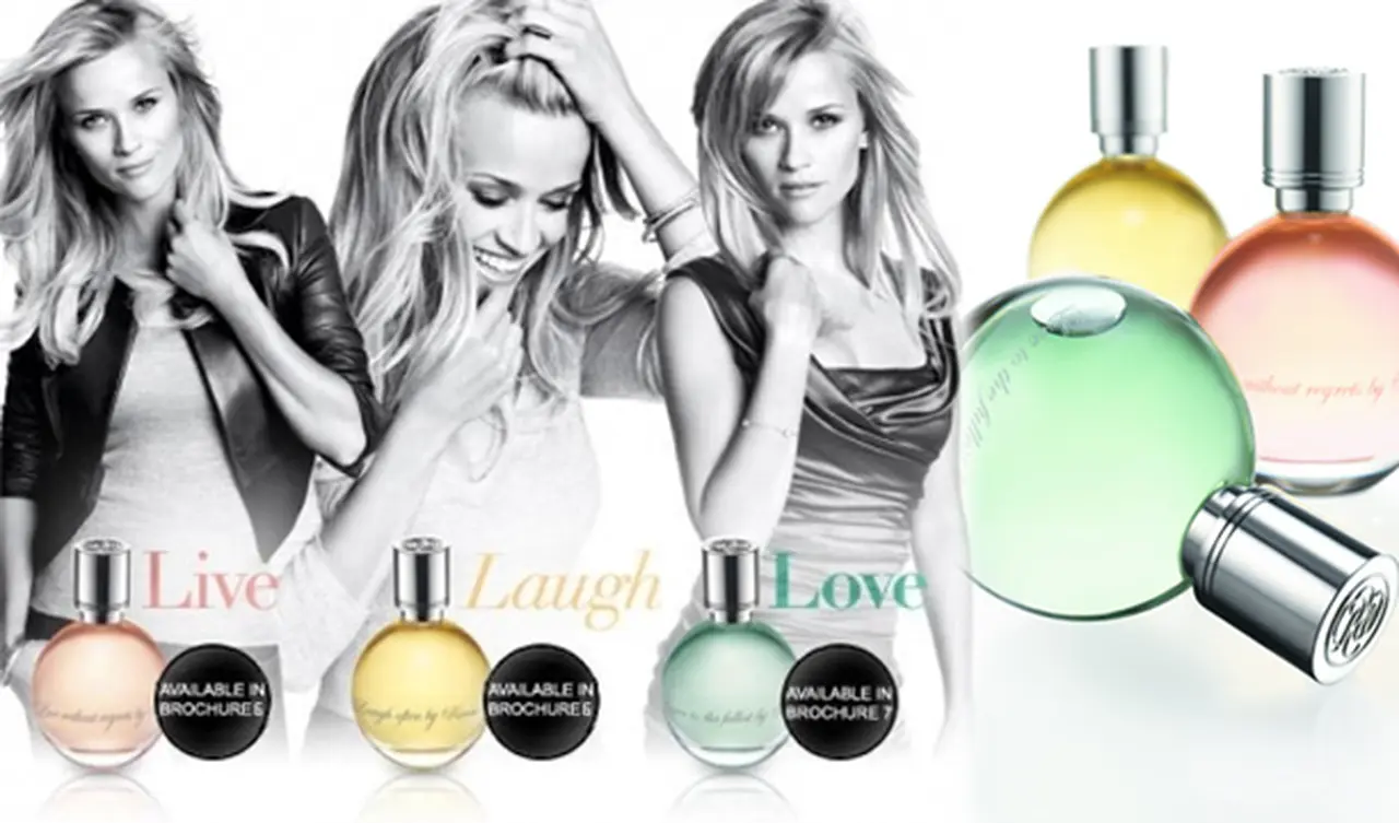 Reese Witherspoon presentó su lí­nea de fragancias de la mano de Avon