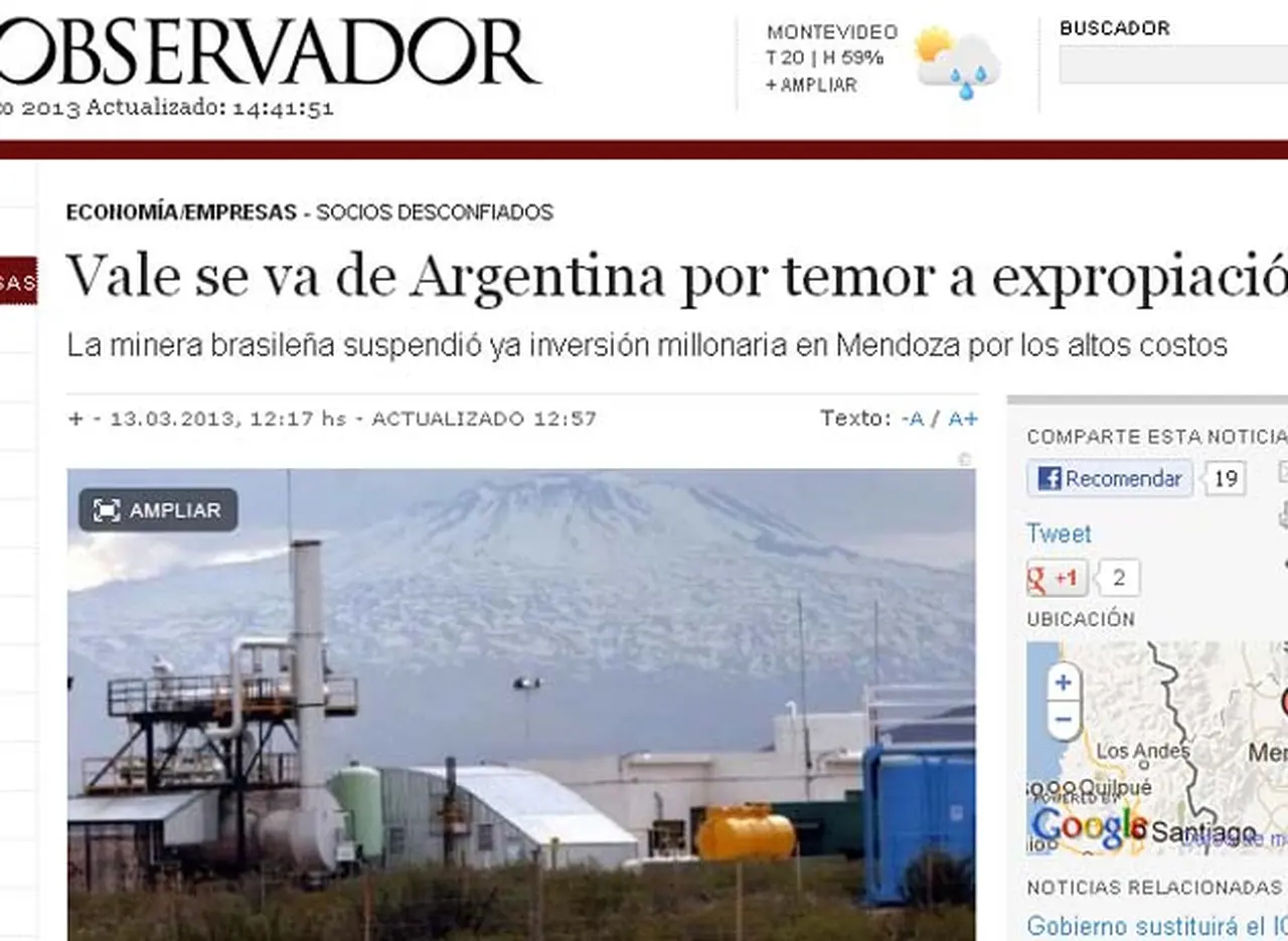 Conflicto en Vale: el Gobierno pidió que se revean despidos y volverán a reunirse el viernes