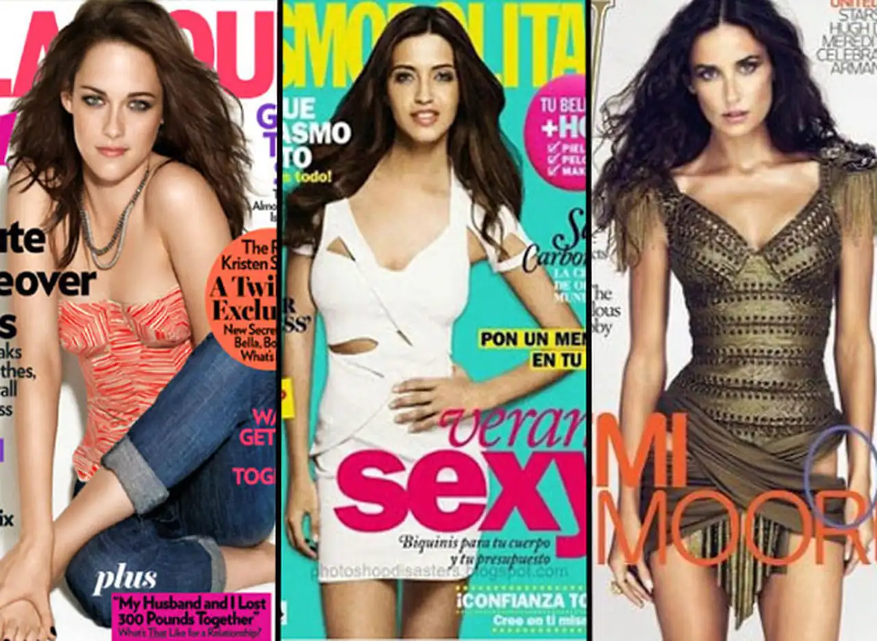Famosas arruinadas por el Photoshop: diez casos de "abuso" del retoque digital