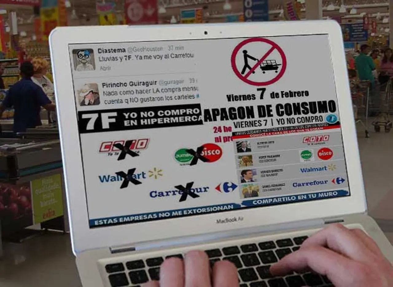 Llegó el "7F": el dí­a en que los grupos "K" le pidieron a los argentinos que no vayan al super