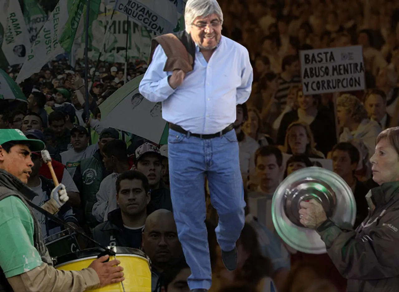 A todo o nada: Moyano se "caceroliza" con reclamos tí­picos de clase media y pone en riesgo su liderazgo sindical