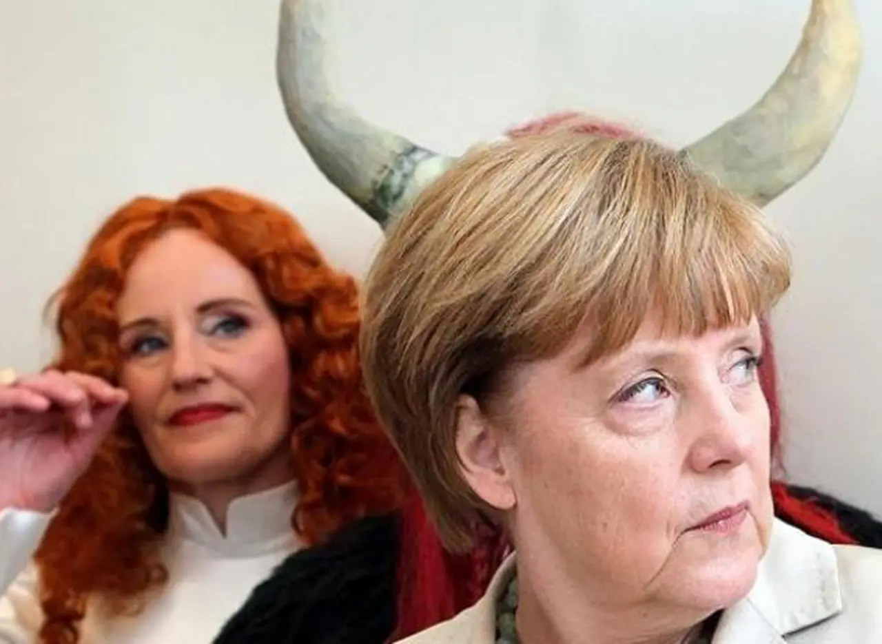 Otra foto ridiculiza a la canciller alemana, Angela Merkel