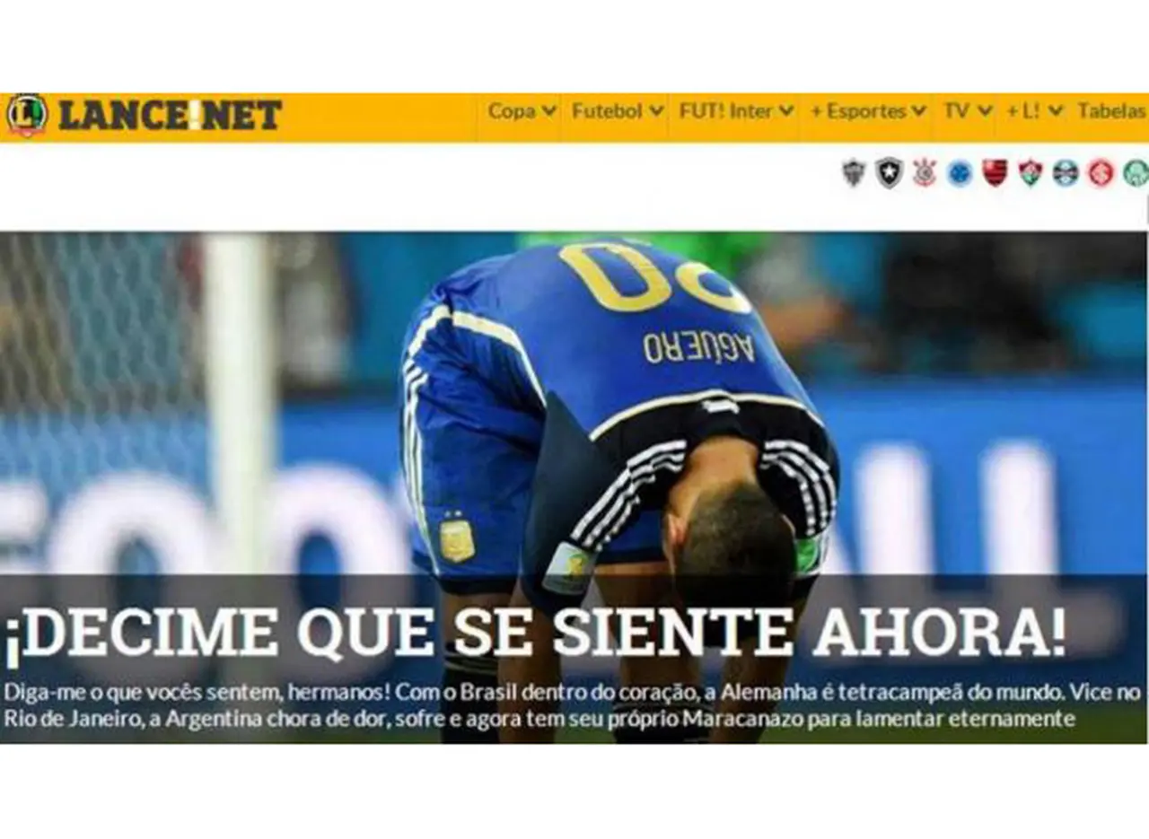 Diario brasileño se burla de la Argentina: "Decime qué se siente ahora"