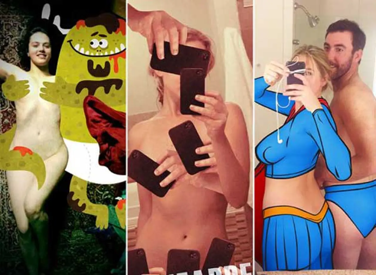 Arte con el escándalo: "las intervenciones" a las fotos "hot" de las famosas