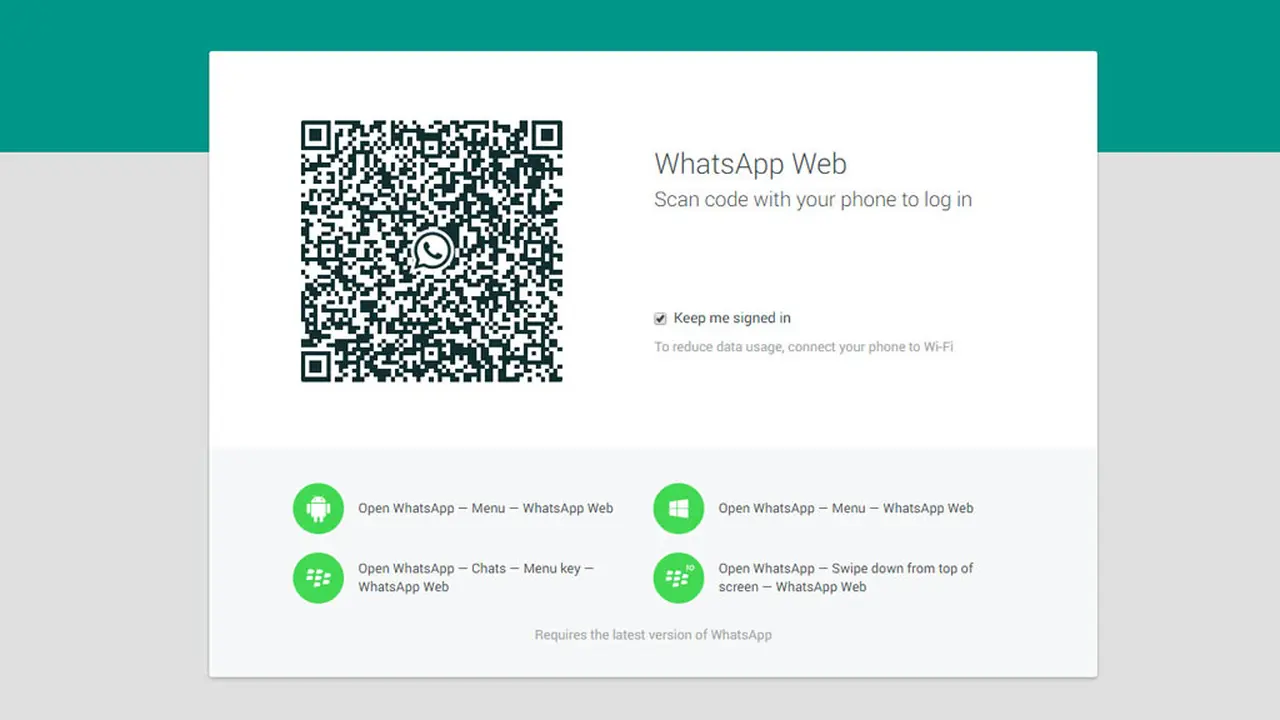 Para ingresar a WhatsApp Web debés escanear un código QR.