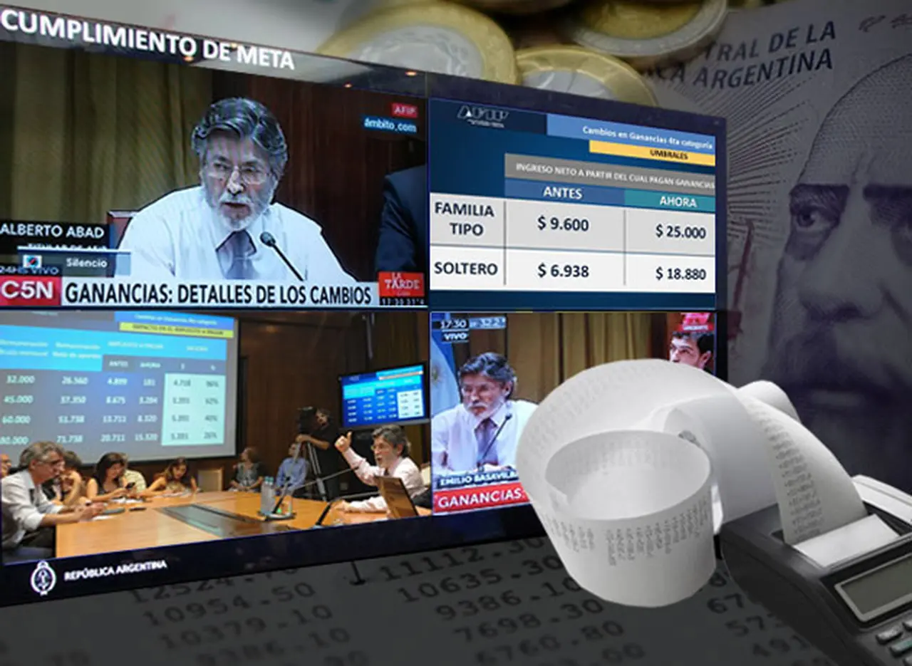 Ganancias: el mí­nimo no imponible subirí­a entre 15% y 17% en 2017