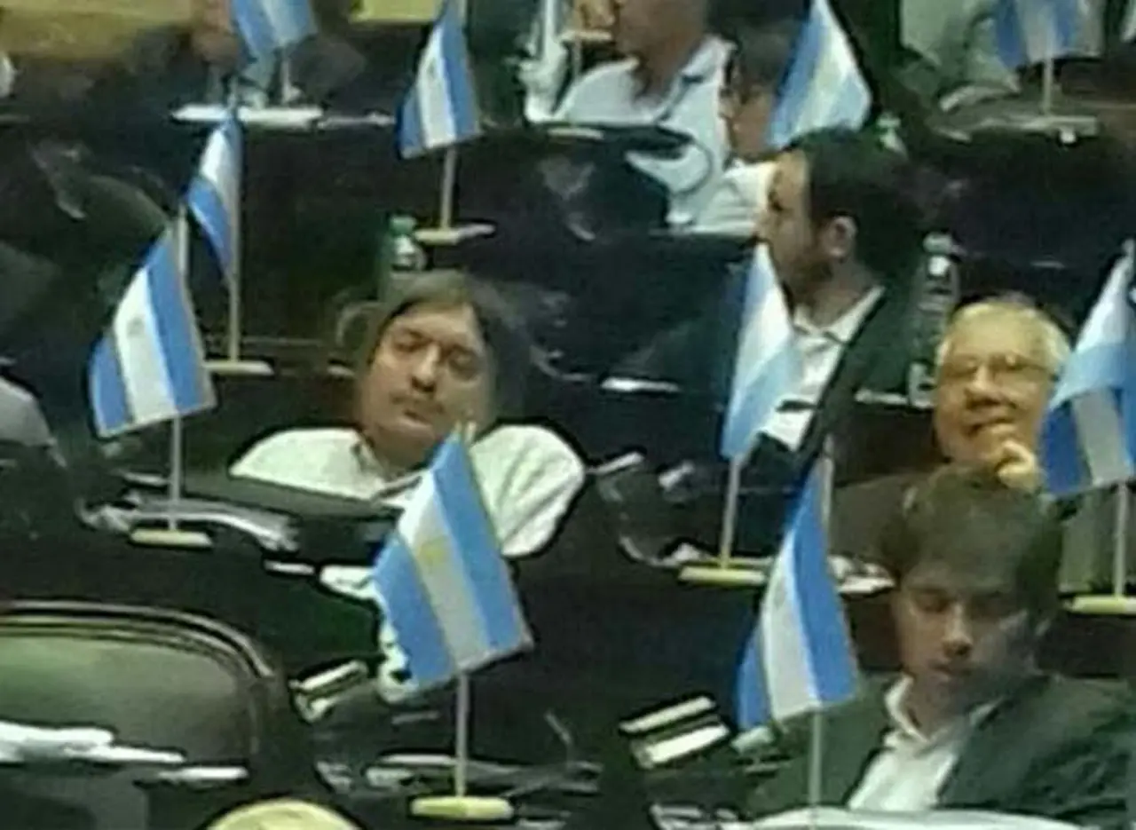 Máximo Kirchner y Kicillof, ¿dormidos en plena sesión de Diputados?
